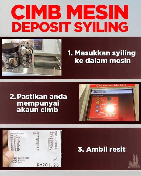 Cara Mudah Tukar Duit Syiling Di Lokasi Mesin Deposit Syiling Bank Seluruh Malaysia Nadhie Wueen