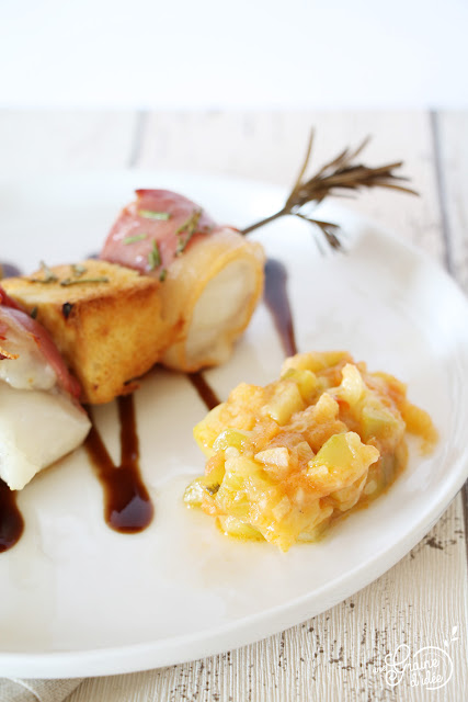 Brochettes de Cabillaud au Jambon Sec et ses Compotées de Légumes - Une Graine d'Idée Brochettes Cabillaud Jambon Sec Compotées Poivrons Courgettes Tomates