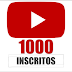 1.000 inscritos no Youtube, Muito Obrigado!
