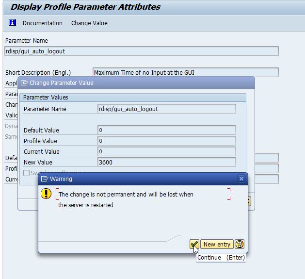 Raj SAP Basis SAPGUI logged out automatically after certain time, Auto