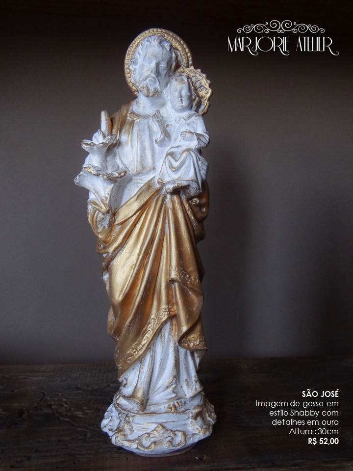 SÃO JOSÉ IMAGEM SHABBY CHIC