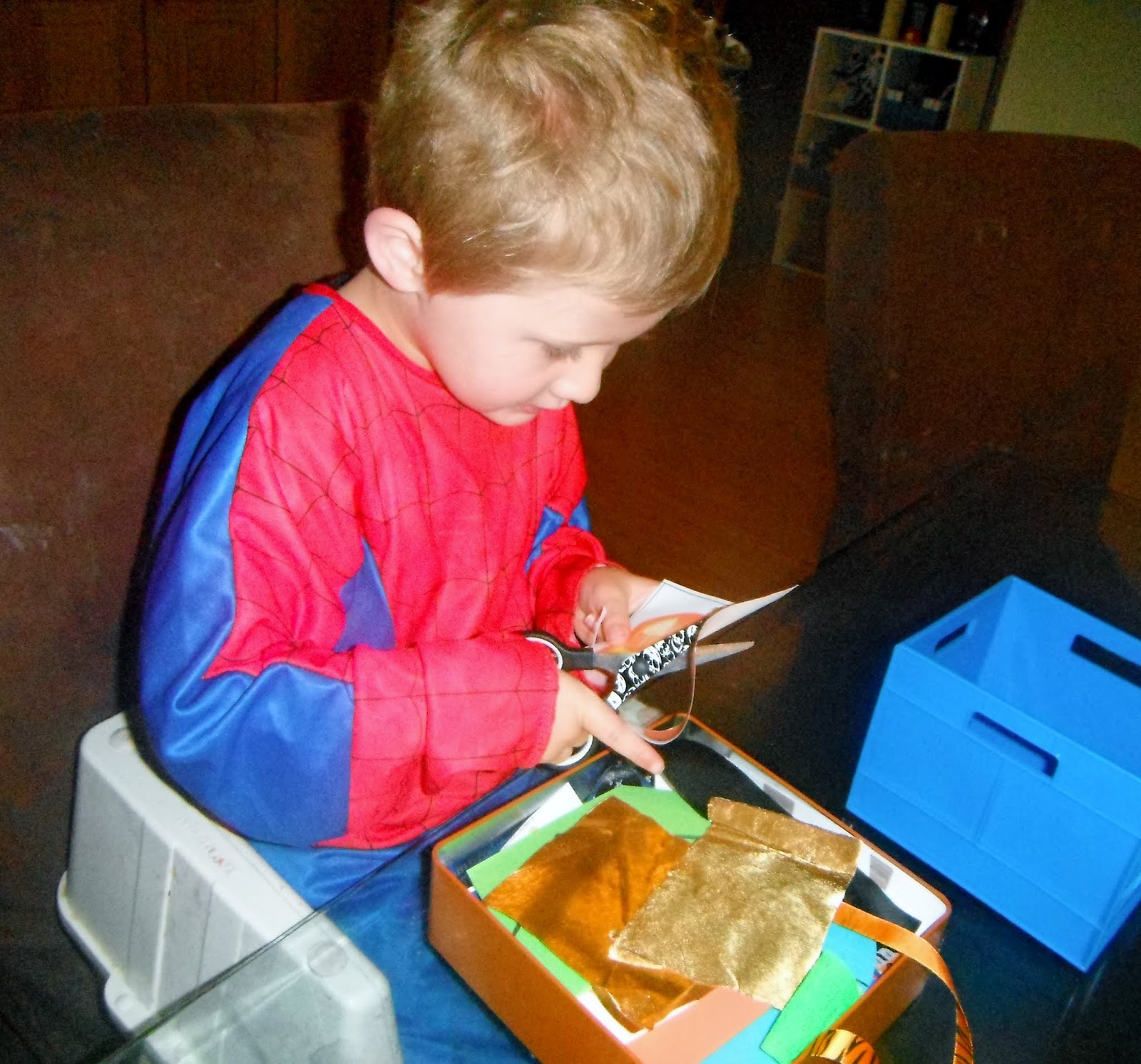 Adventures at home with Mum The Scissor Box Practise cutting with