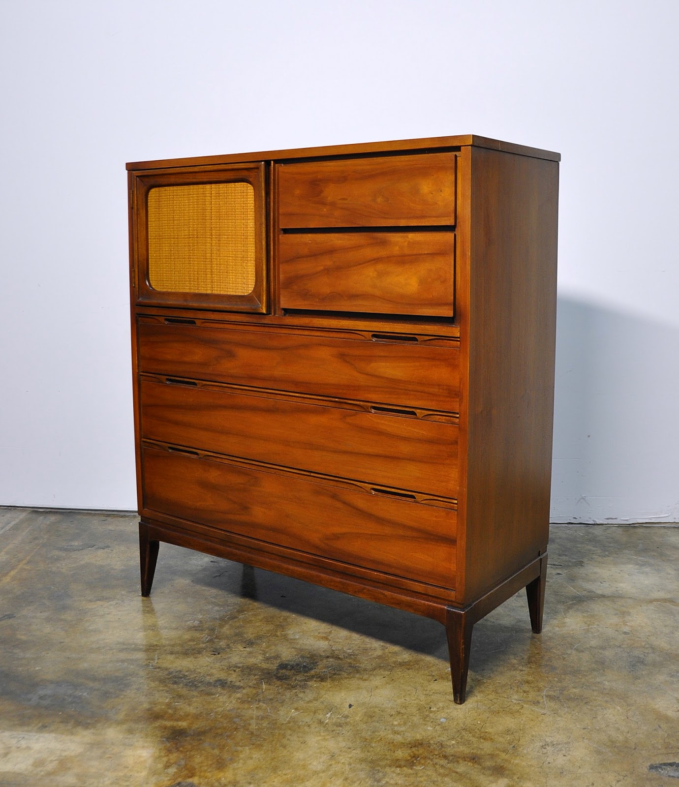 SELECT MODERN Mid Century Highboy or Gentleman's Chest of Drawers