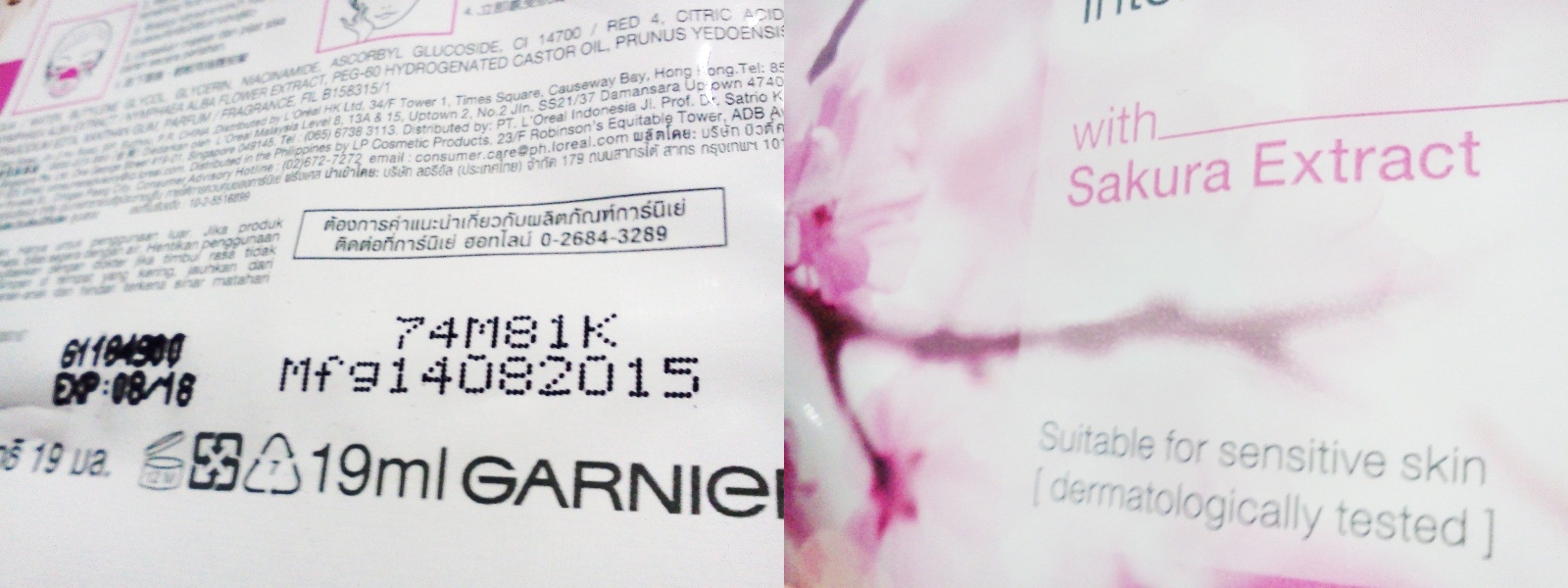 Download Review Garnier Sakura White Pinkish Radiance Intensive Whitening Mask Beauty Blogger Medan Christy Vero Tipsobrolanmanis PSD Mockup Templates