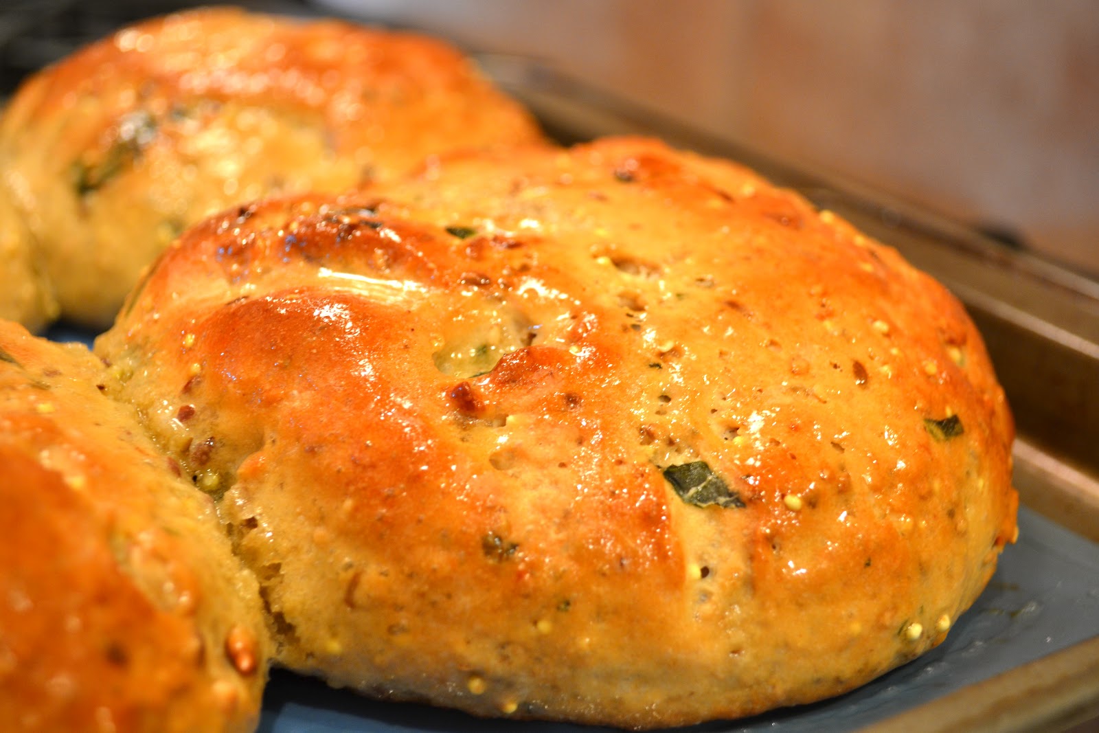Never Skip Dessert Hearty Whole Grain Basil Bread