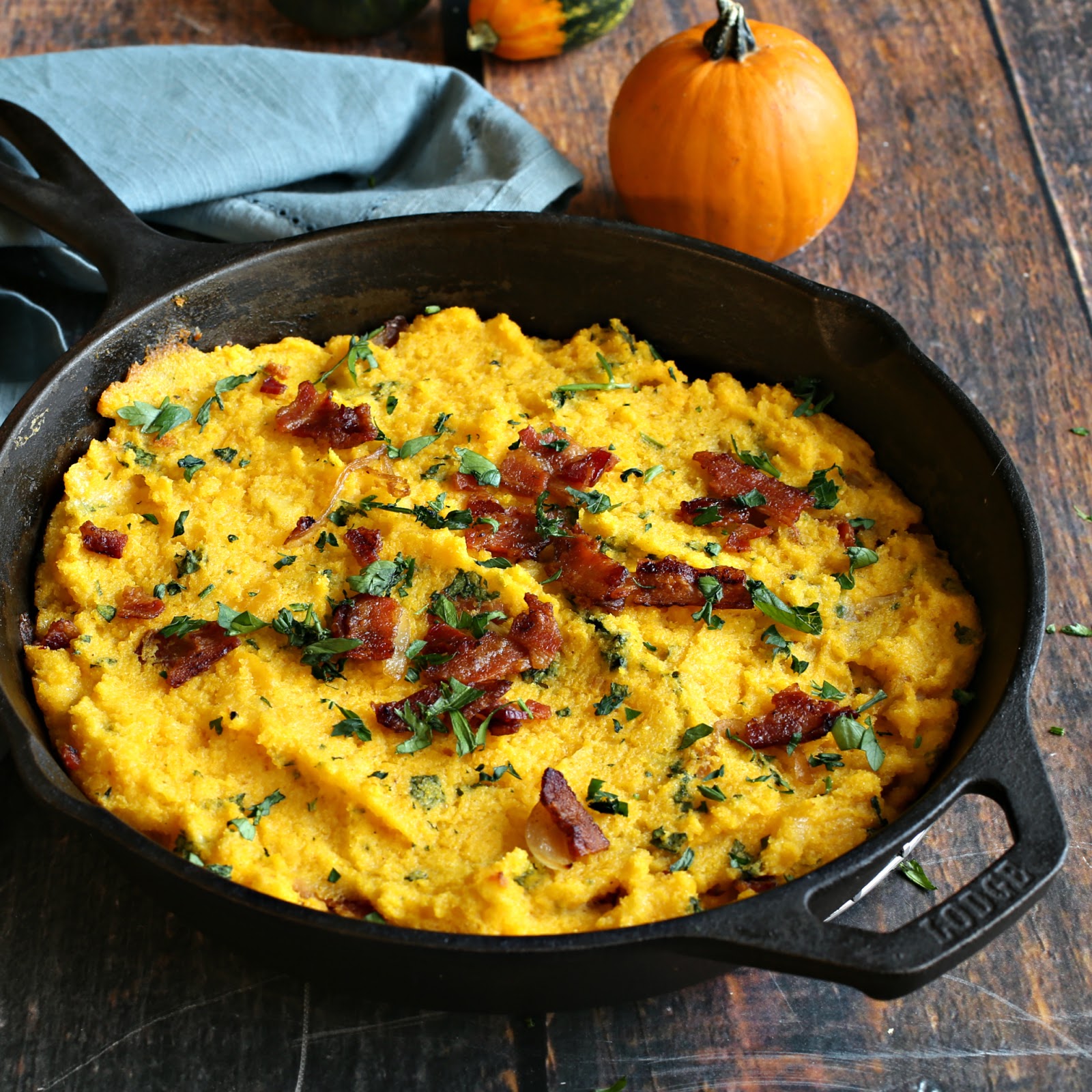 Hungry Couple: Baked Polenta with Bacon and Gruyere