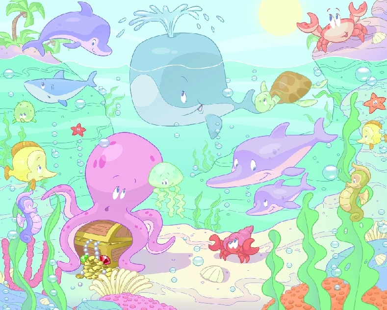 children's wallpaper Sea children's wallpaper