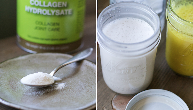 The collagen latte to support optimal health collagen, latte, benefits, hydrolyzed collagen, collagen peptides, gut health, skin, joint pain,