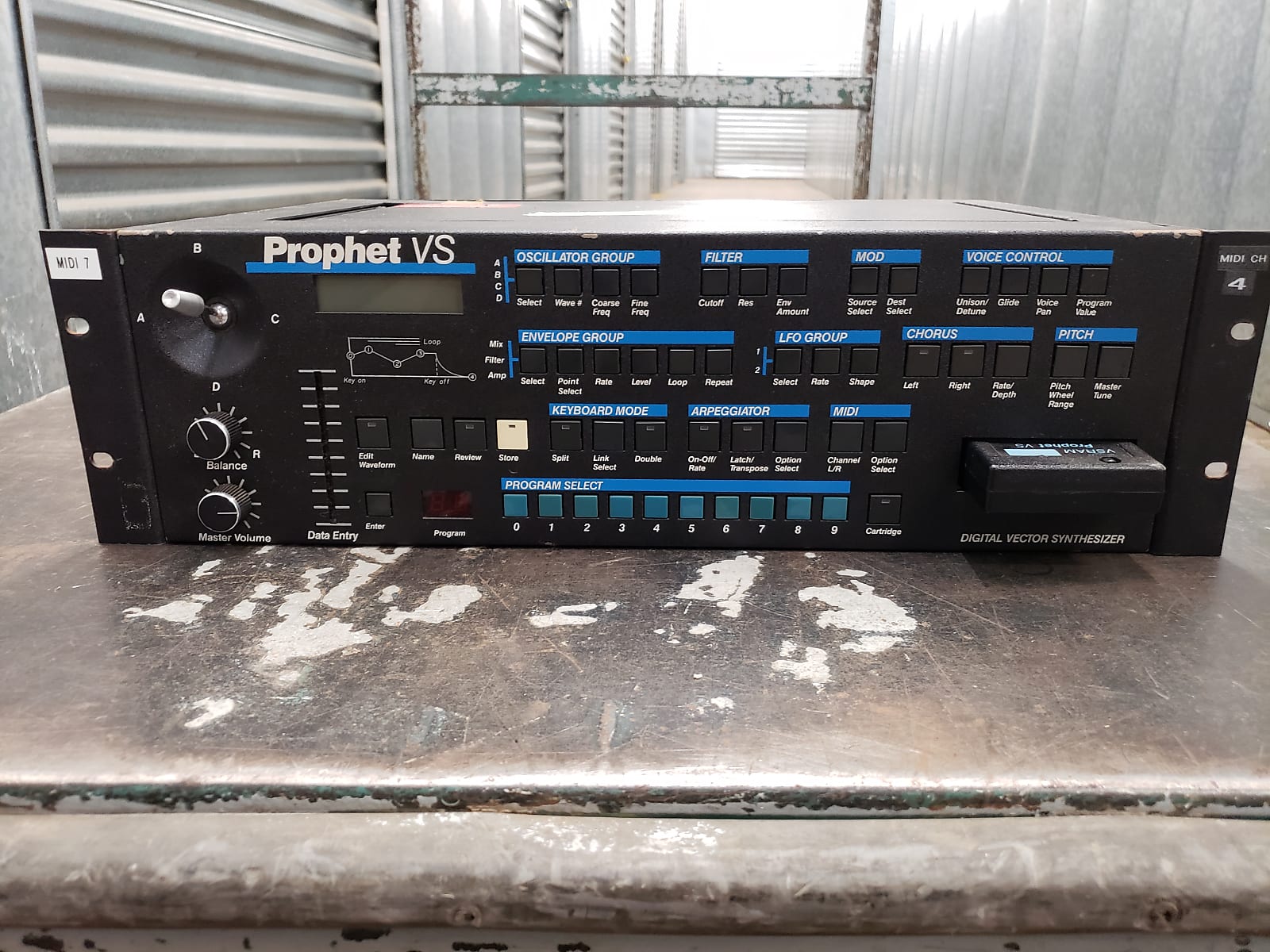 MATRIXSYNTH: Sequential Circuits Prophet VS Rack SN 0065 w/ VRAM Cart