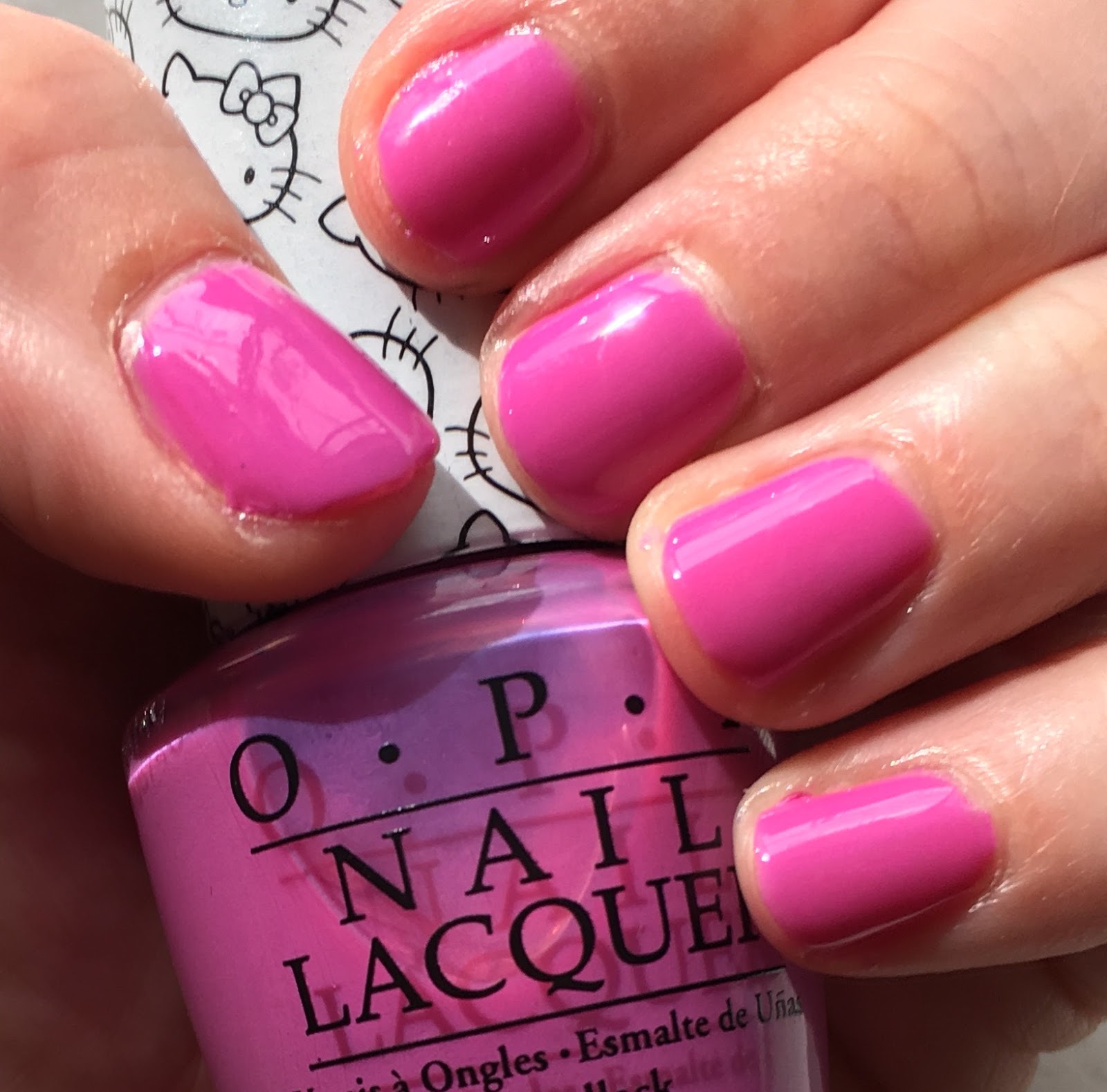 The Beauty of Life: #ManiMonday: Hello Kitty By OPI Super Cute In Pink