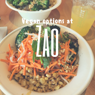 Vegan options at zao
