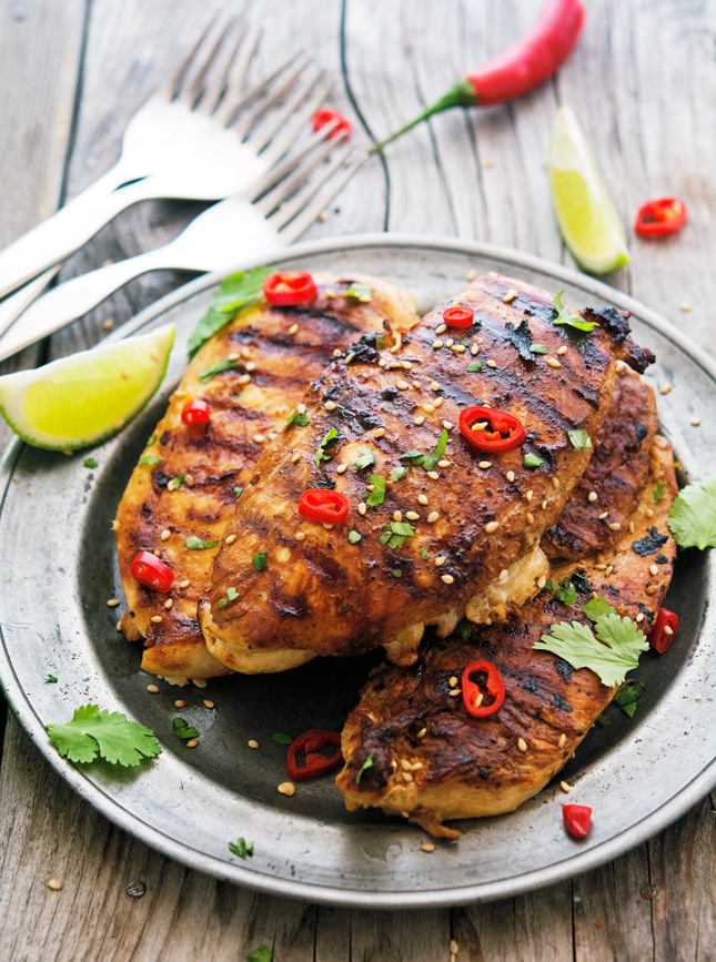 Grilled Soy-Lime Chicken Breasts