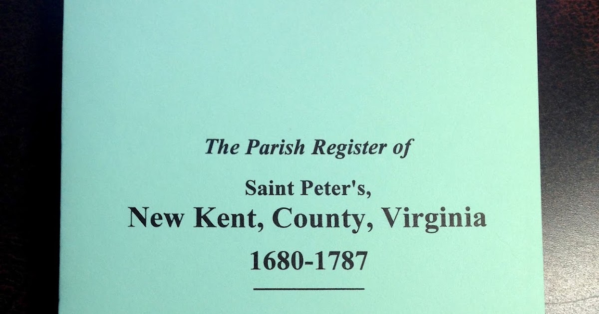Leaves & Branches Book Report The Parish Register of St. Peter's New