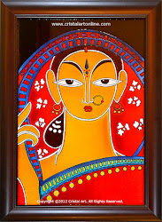 jamini roy painting paintings glass cristalartonline indian bengali source drawing info should cristal madhubani artist