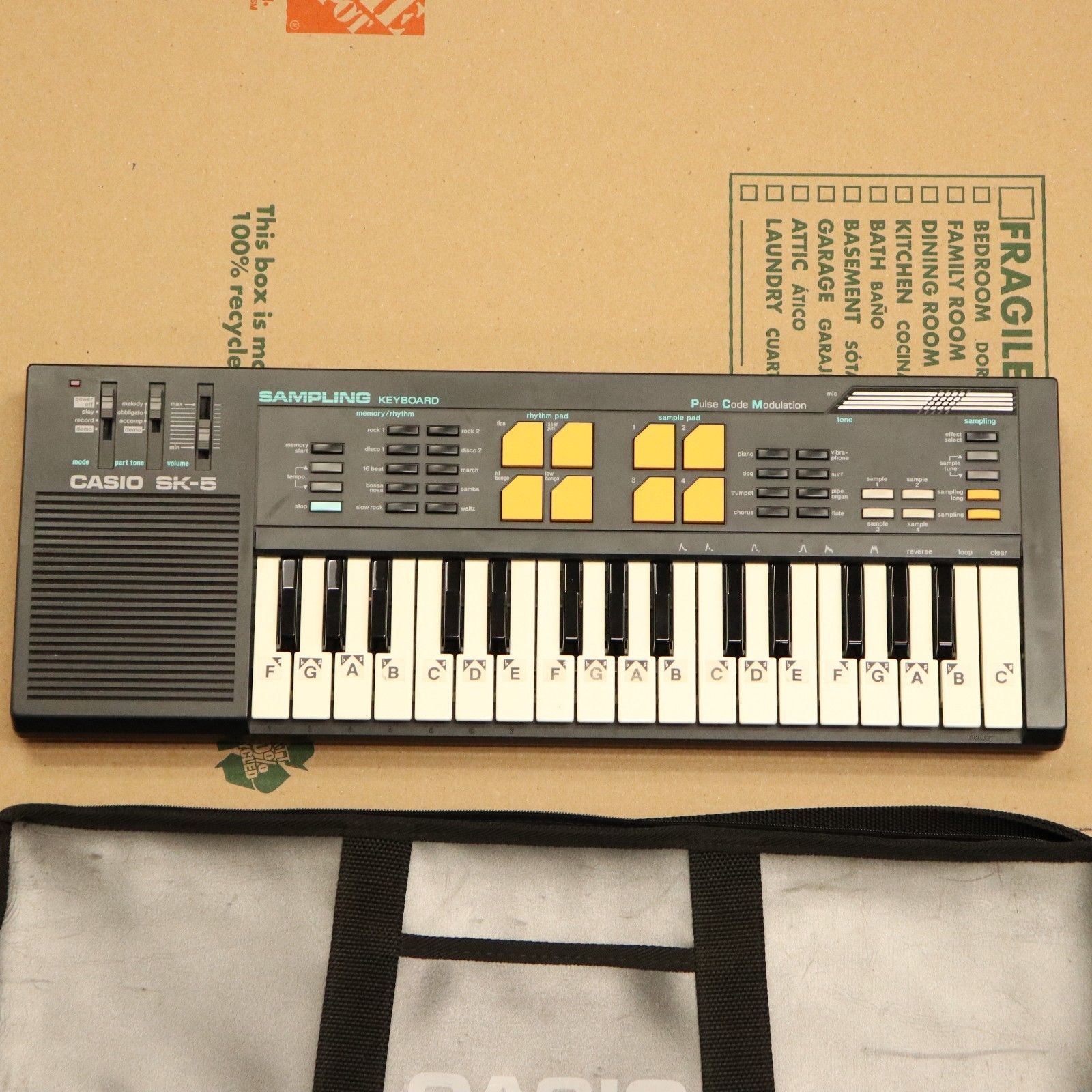 MATRIXSYNTH CASIO SK5 SAMPLING KEYBOARD SYNTHESIZER / SAMPLER w/ Soft