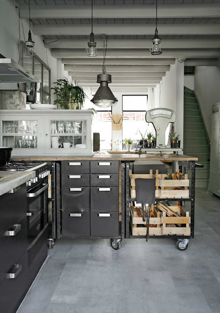 Cozy house with industrial influence in Haarlem, The Netherlands