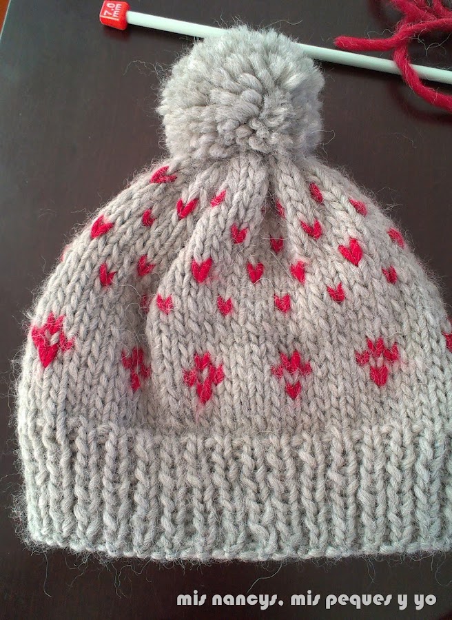 mis nancys, mis peques y yo, gorro de lana gris