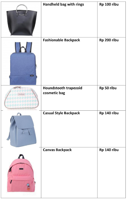Katalog Harga Tas Miniso 2018 Paling Lengkap Katalog Harga Tas Miniso 2018 Paling Lengkap