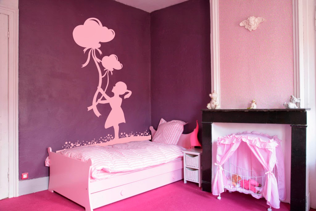 Dormitorios para niña en rosa y morado - Ideas para decorar dormitorios