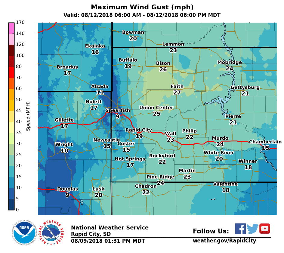 South Dakota Fire Weather Critical fire weather possible this weekend