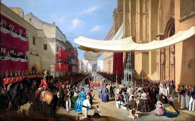 La procesión del Corpus en Sevilla - 1857 - Manuel Cabral y Aguado Bejarano - Museo del Prado