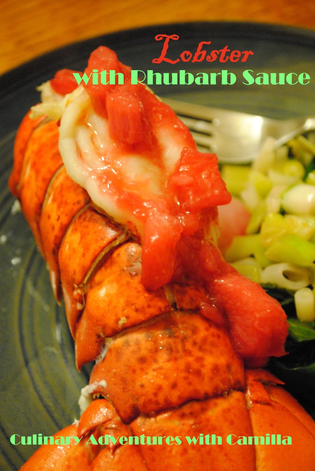 Roasted Lobster over Braised Greens