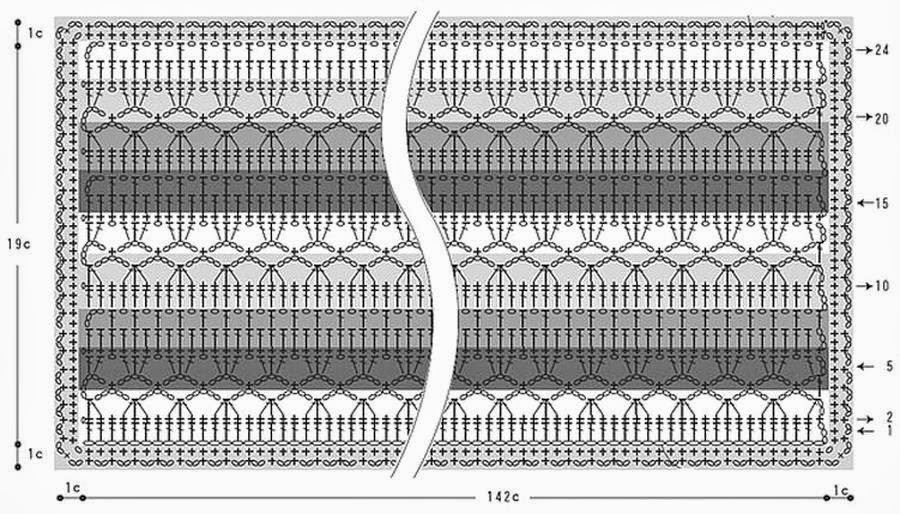 Crochet Scarf, Stole or Muffler Suitable for Both Women and Men