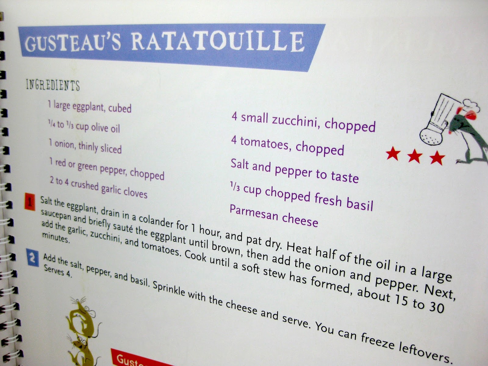 Dan the Pixar Fan Ratatouille What's Cooking? A Cookbook for Kids