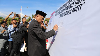 Gubernur Olly : Sumpah Palapa Embrio Bagi Janin Persatuan Indonesia