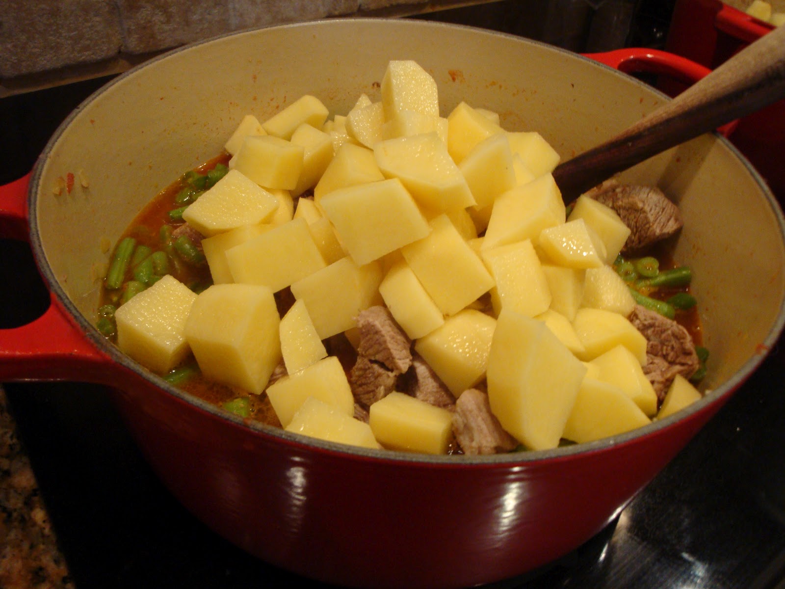 Ellen B Cookery Veal Stew With Green Beans & Potatoes