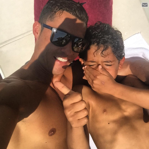 Cristiano Ronaldo shares cute photo with his son Index