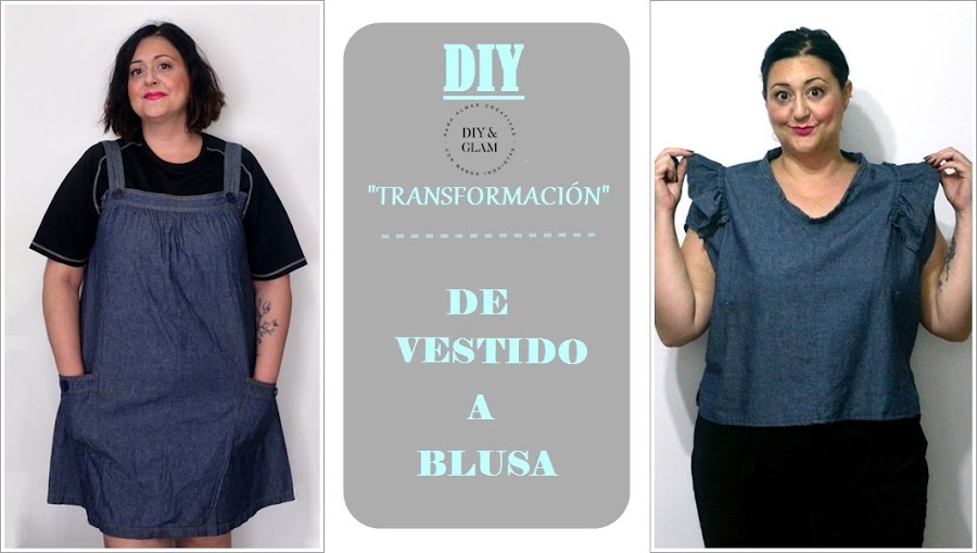DIY transforma un vestido en blusa | Manualidades