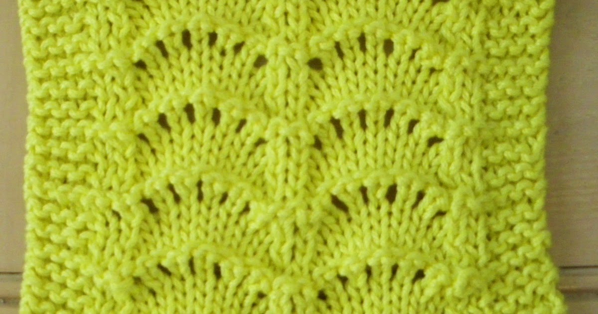 Monthly Dishcloth Overflow: September 2018 KAL Scallop Stitch Cloth
