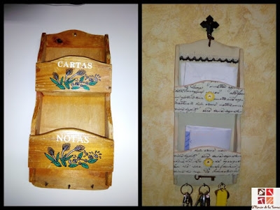 reciclando un portacartas