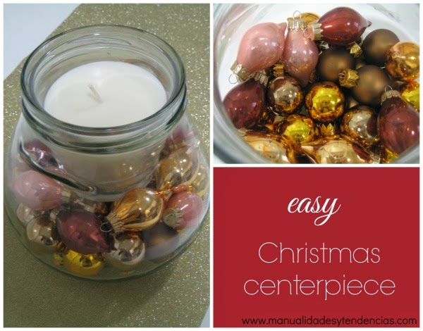 Centro de mesa navideño rápido y fácil / Christmas centerpiece / Centre de table de Noël