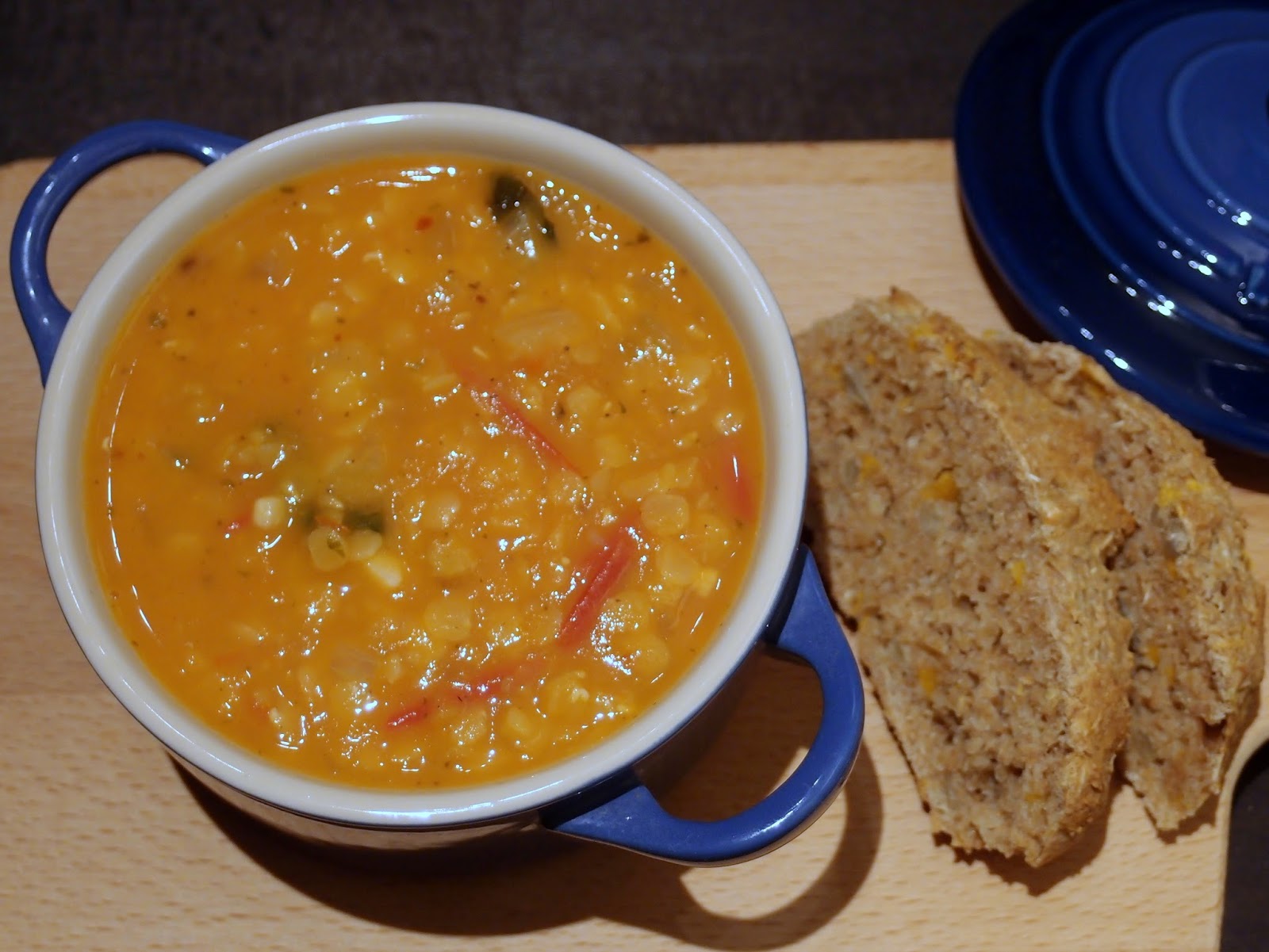 The VegHog Tomato and red lentil soup