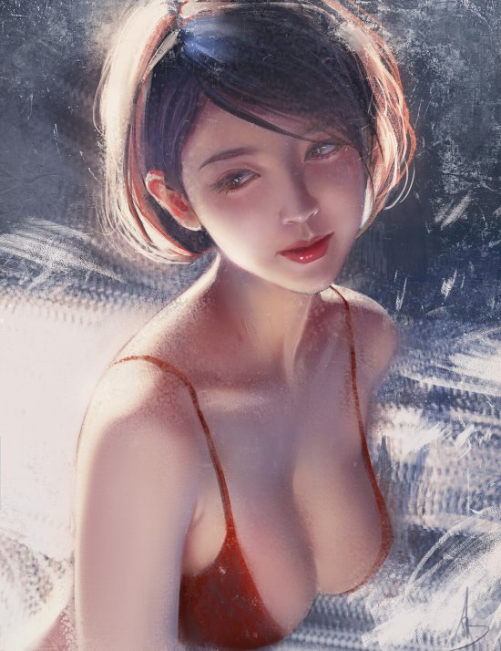 As ilustrações e pinturas digitais com lindas mulheres de Trung Bui Trung Bui artstation deviantart ilustrações mulheres orientais beleza sensualidade