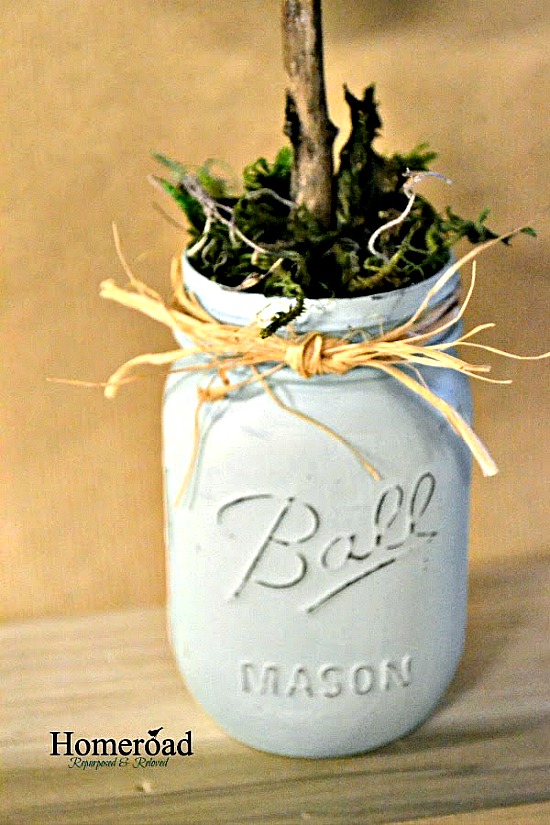 Painted mason jar
