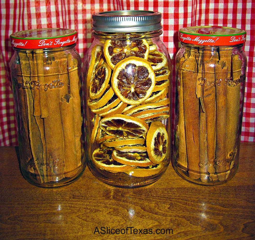 A Slice of Texas blog HOMEMADE POTPOURRI Using Dehydrated Citrus Peels