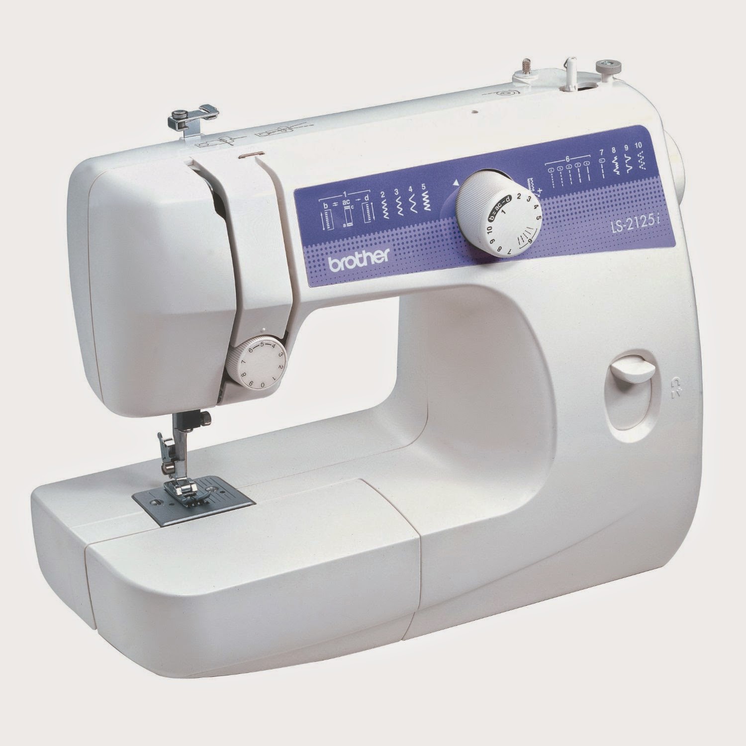 Brother LS2125i 10-Stitch Everyday Sewing Machine, review, full size sewing machine, lightweight and portable, blind hem, straight, zigzag, satin and elastic stitches, automatic 4 step buttonhole, free-arm sewing machine, basic sewing machine
