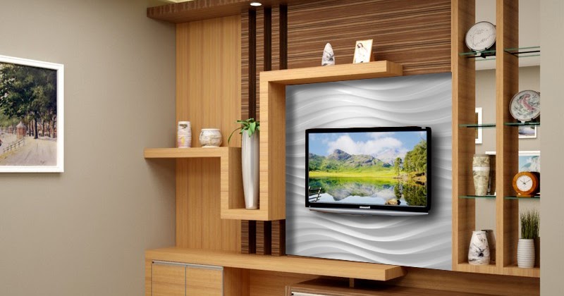 26 Tempat Tv Dinding Minimalis Modern Baru 