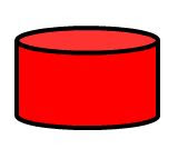 cylinder bases geometry congruent parallel circular connected features called