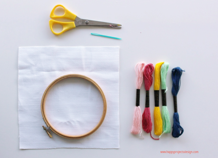 coser con niños diy bastidor