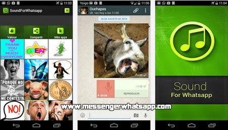 Comparte sonidos con Whatsapp sound and voice