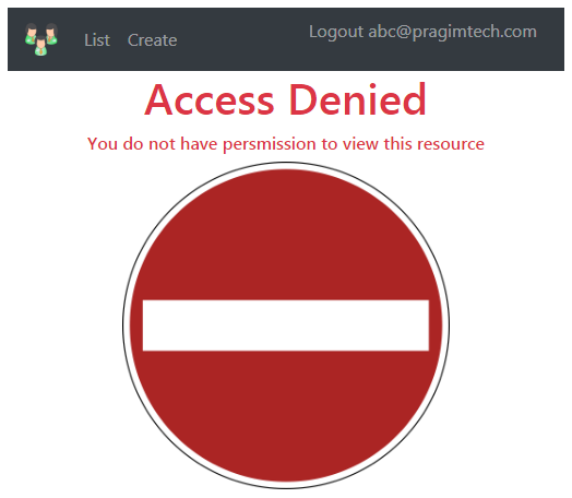asp.net core access denied page