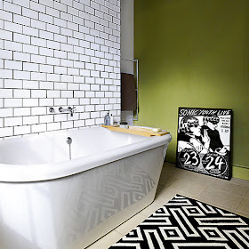 Ideas para decorar, diseñar y mejorar tu casa.: Arte en el Cuarto de Baño