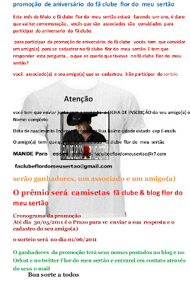 Leonardo - Flor Do Meu Sertão: promoção de aniversário do fã clube