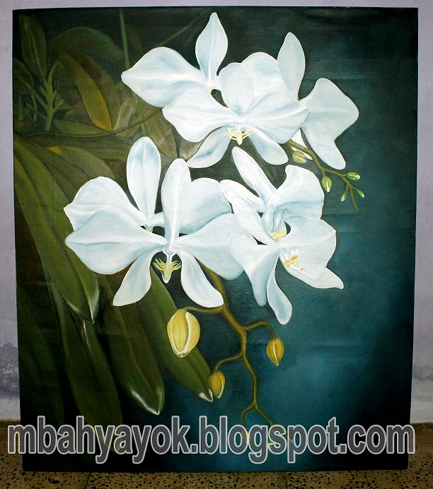  Lukisan Bunga Anggrek 