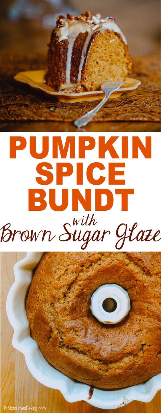 Pumpkin Spice Bundt Cake With Brown Sugar Glaze