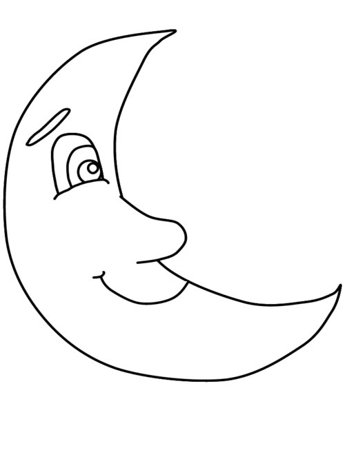 moon coloring pages for children - photo #4